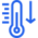ايقونة لانخفاض الحرارة